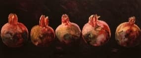 Still Life, Five Pomegranates