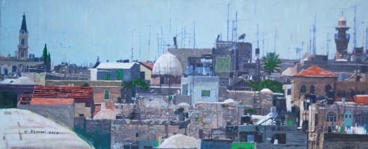 Panoramic Scene of Jerusalem, the Old Town